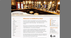Desktop Screenshot of hansecafe.de